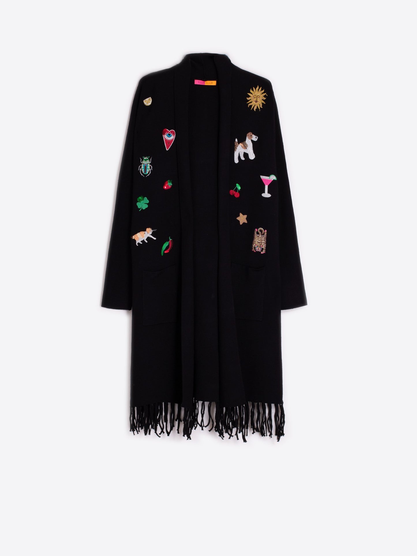 Fringe Cardigan | Black