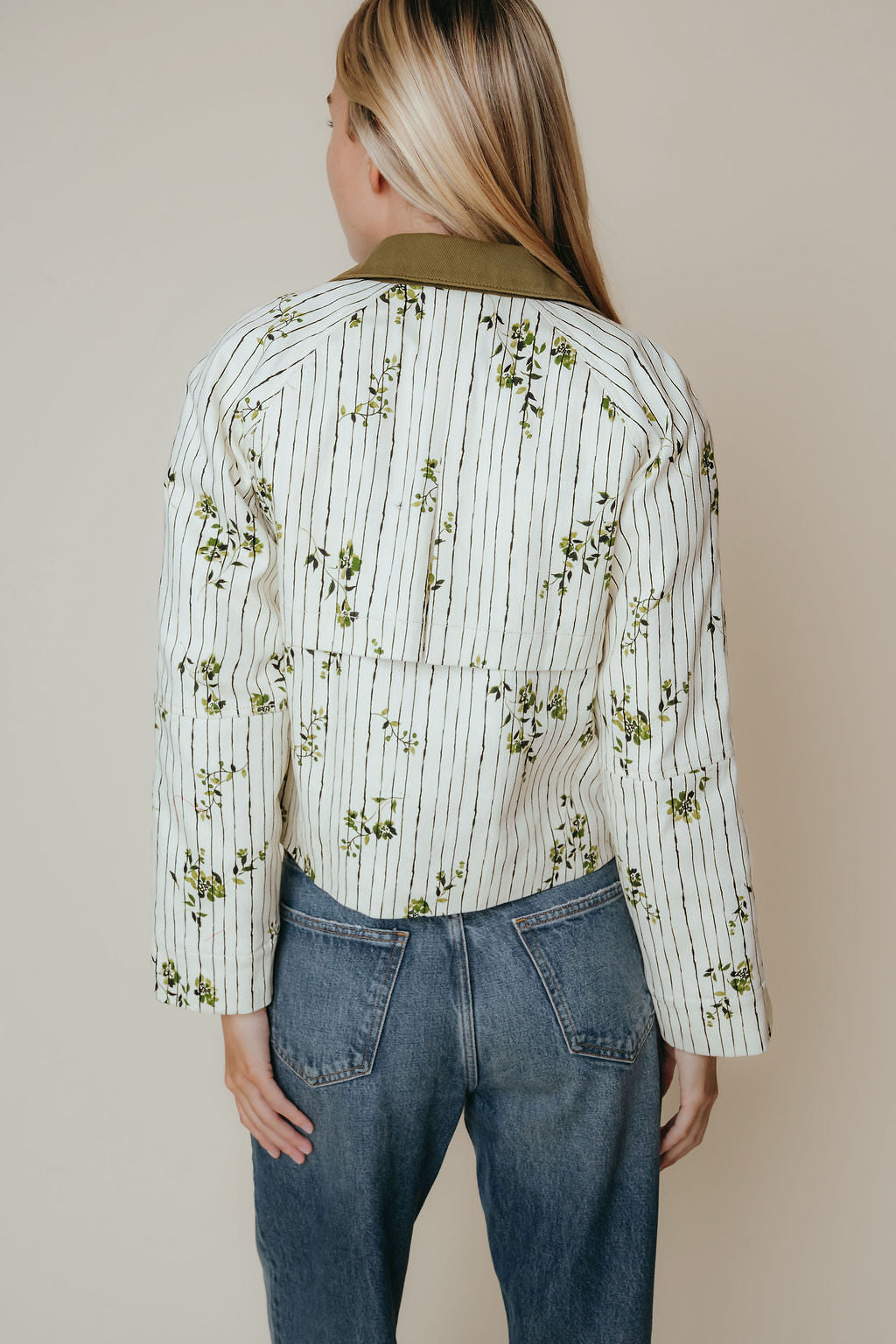 Highland Coat | Pinstripe Floral