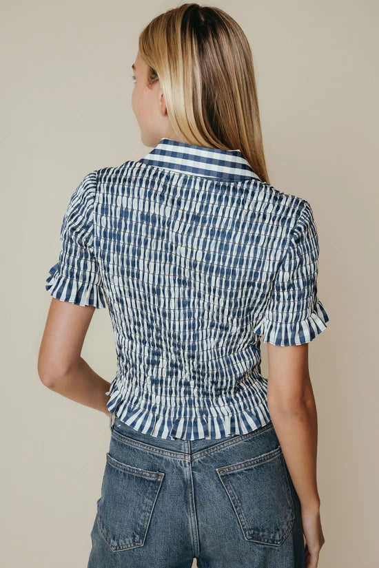 Ziggy Top | Navy/Cream