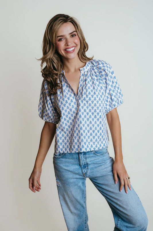 Henley Blouse | Lotus