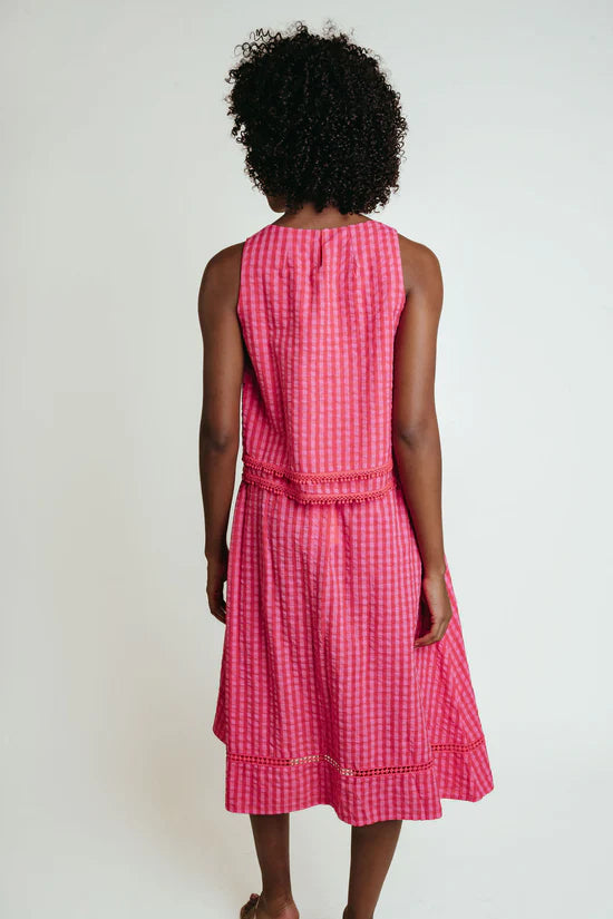 Baha Skirt | Pink/Red Check