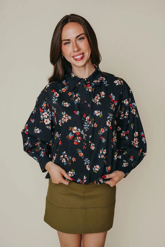 Gracen Top | Midnight Bloom