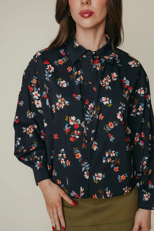 Gracen Top | Midnight Bloom