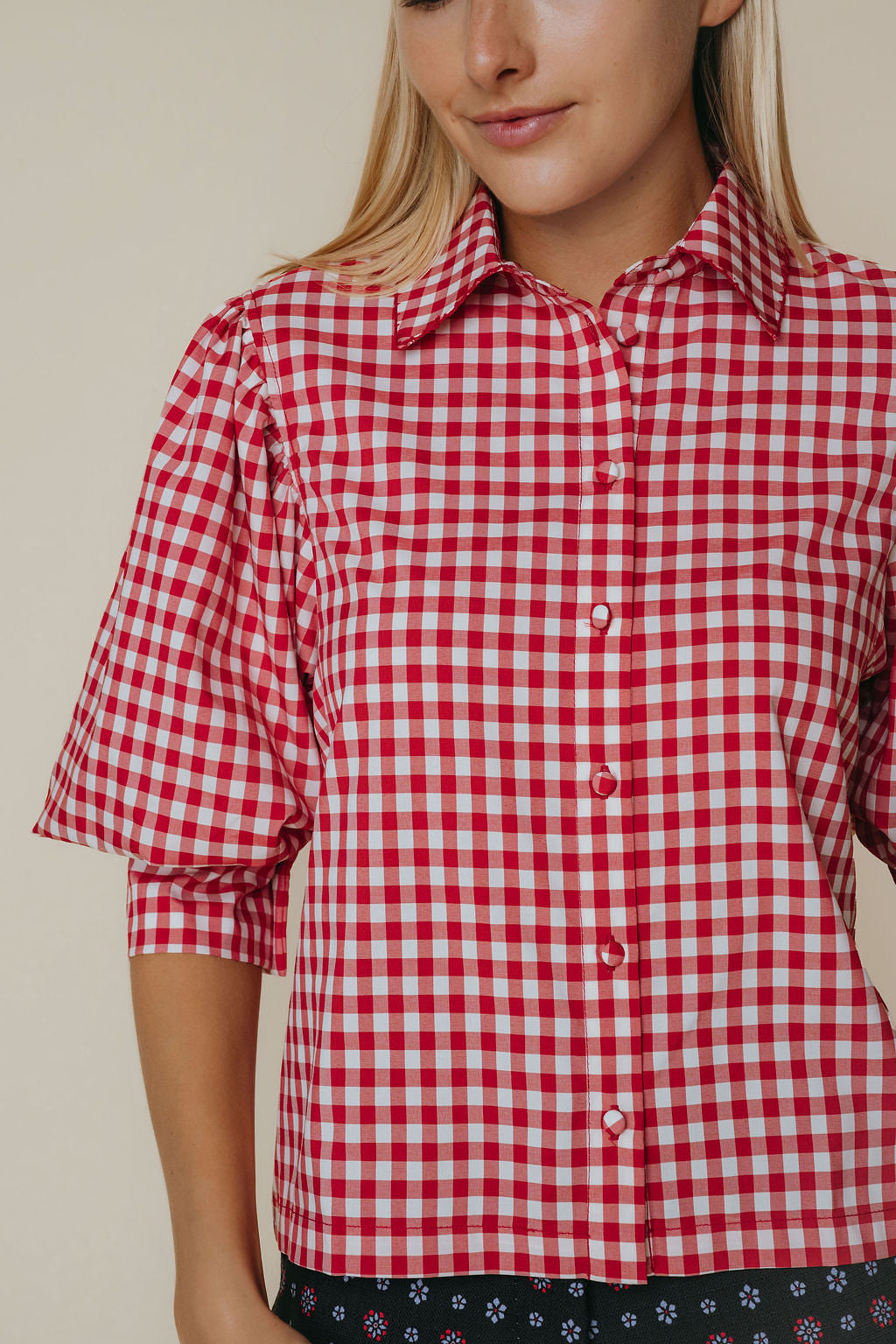 Strahley Top | Red Check
