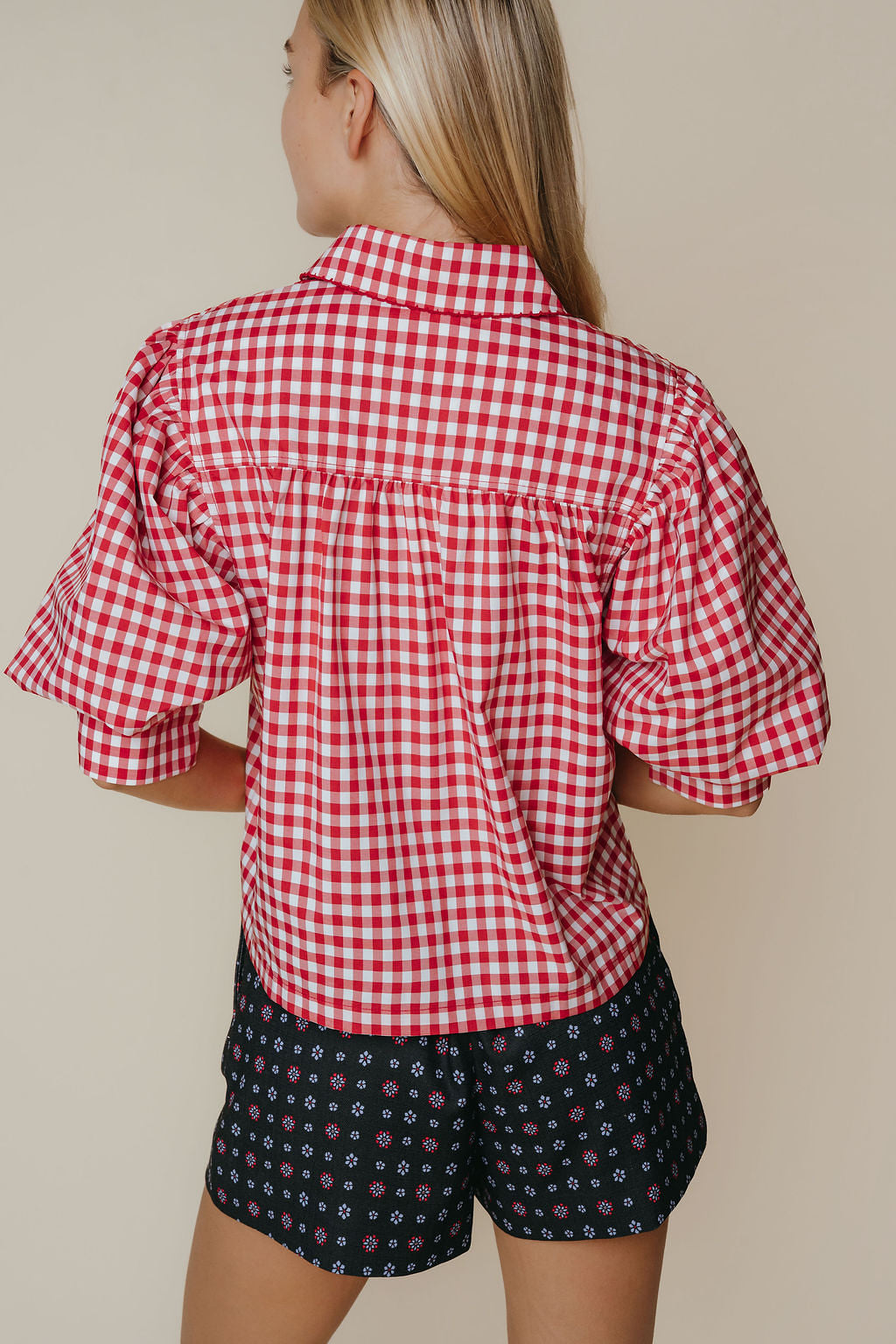 Strahley Top | Red Check
