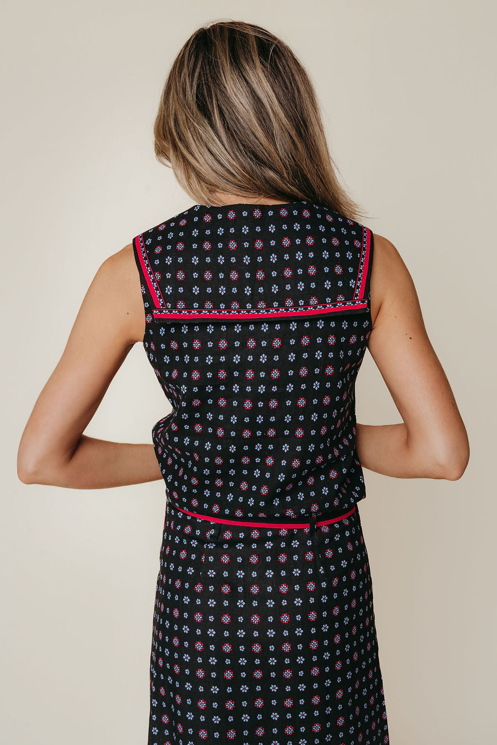 Lynn Top | Scarf Print