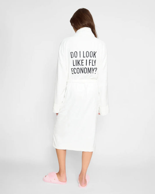 Plush Robe | Do I Look Like I Fly Economy