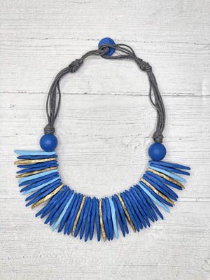 Blue\Gold Necklace