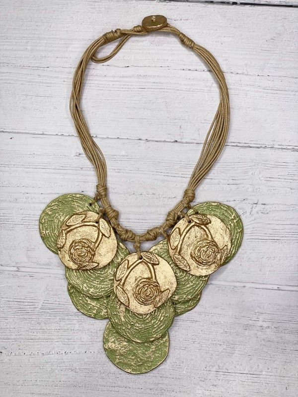 Lime/Gold Necklace
