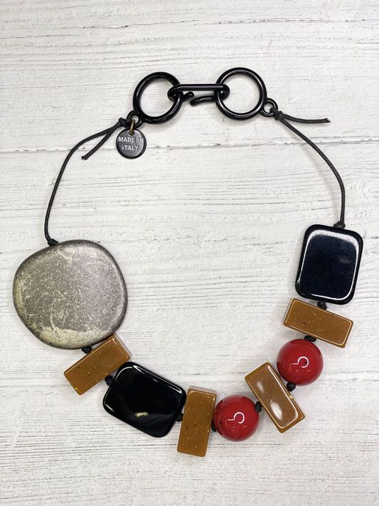 Red/Camel Necklace