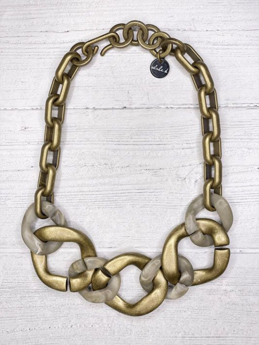 Antique Gold Link Necklace