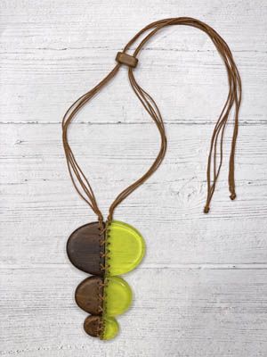 Lime Stitch Necklace