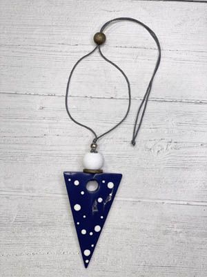 Navy Dots Necklace