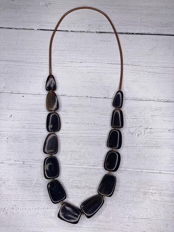 Black Nugget Necklace