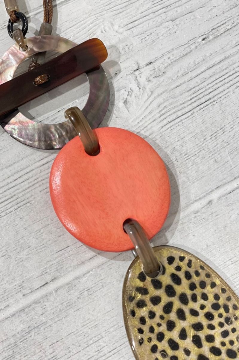 Pendant Necklace | Orange