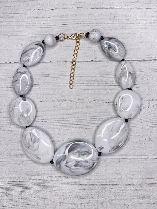 Marble Statement Necklace