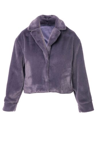 Short Fur Jacket | Purple
