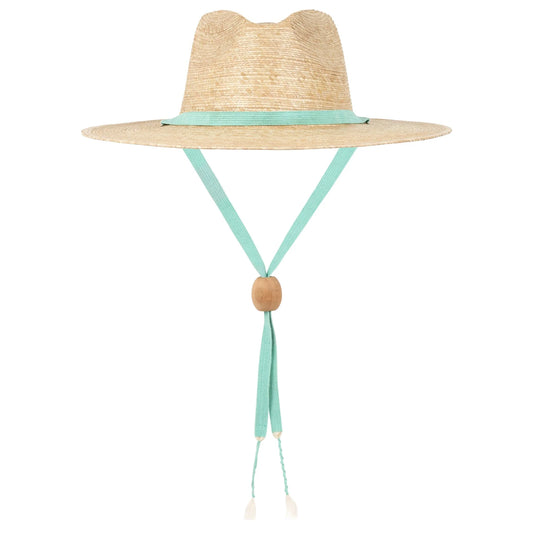 Adriana Rancher Palm Hat | Aqua