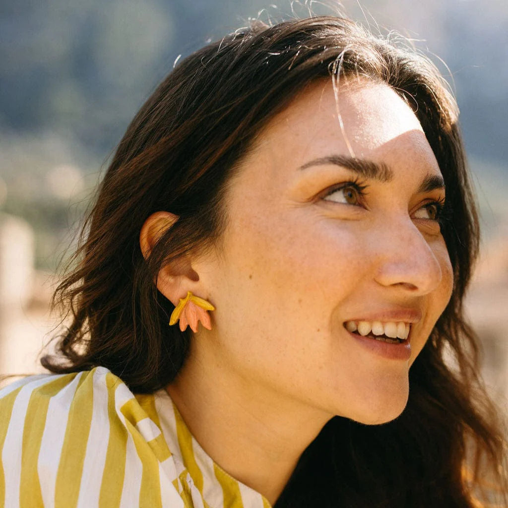 Rosy Blossom Studs