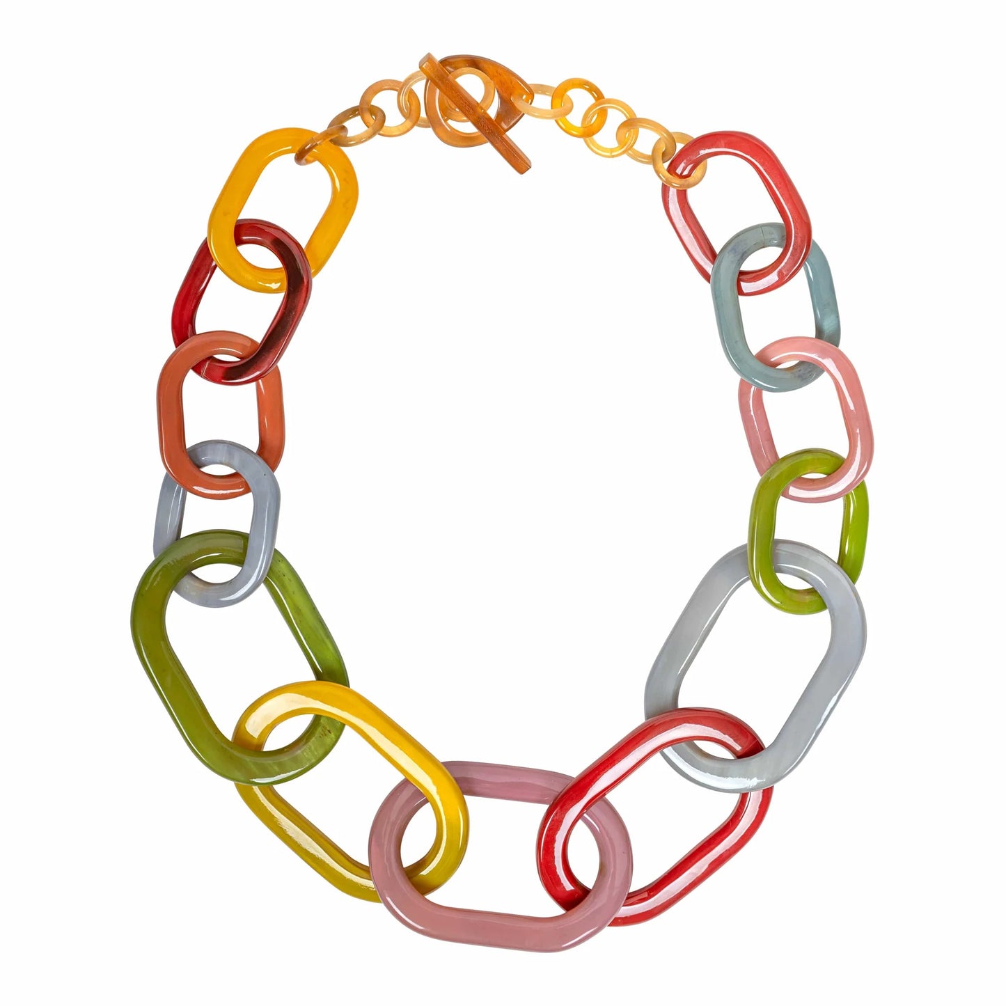 Rainbow Link Necklace