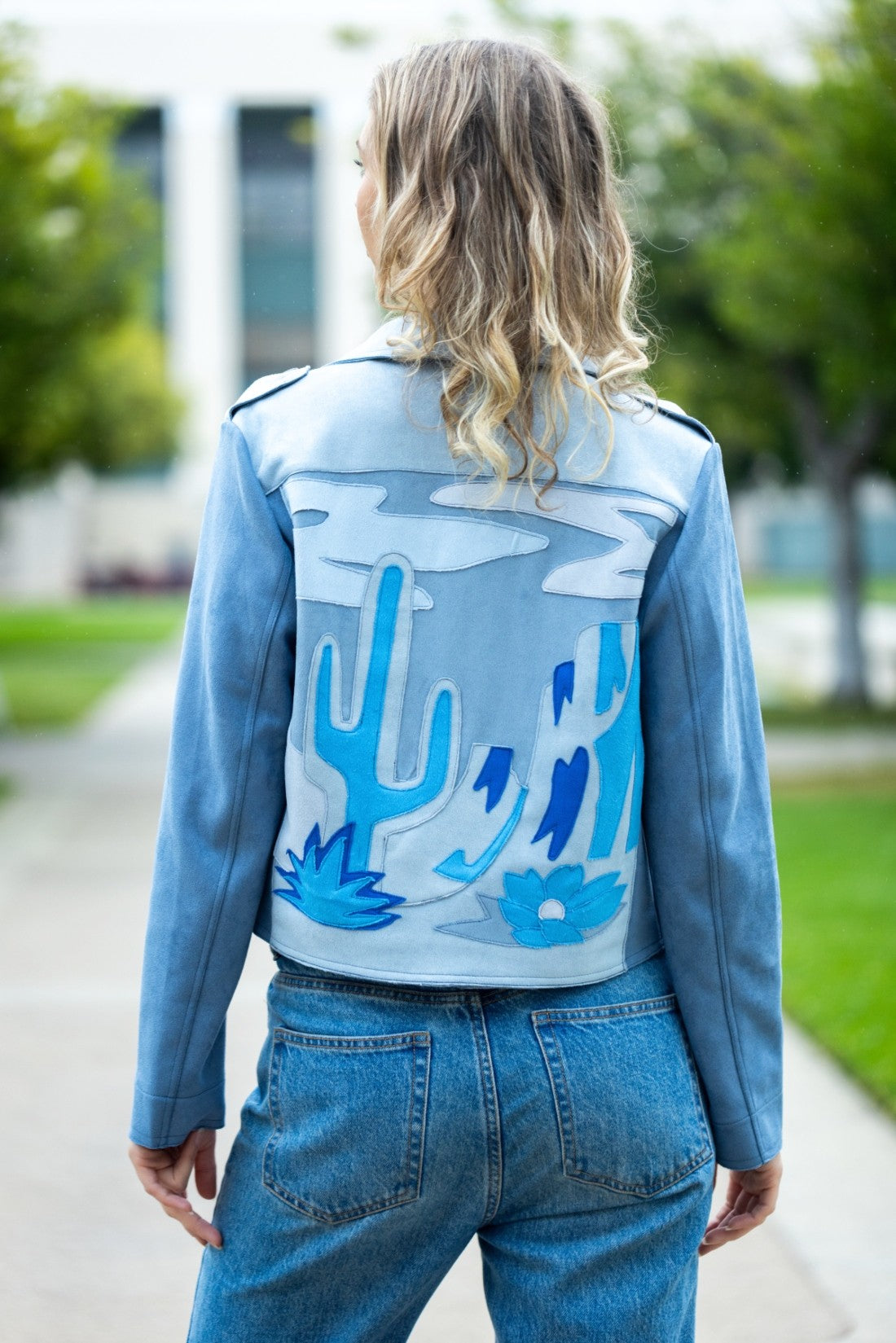 Cactus Moto Jacket | Blue