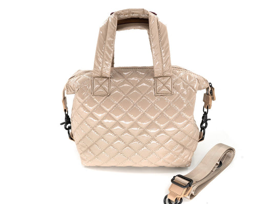 Mini Quilted Bag | Patent Nude