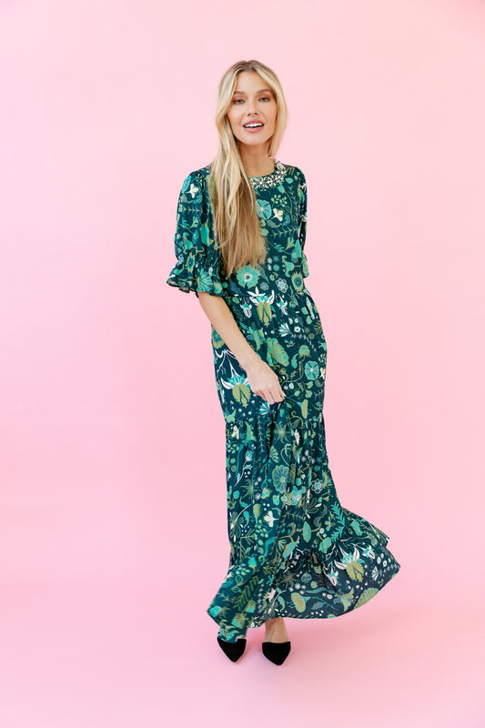 Michola Dress | Spruce Floral