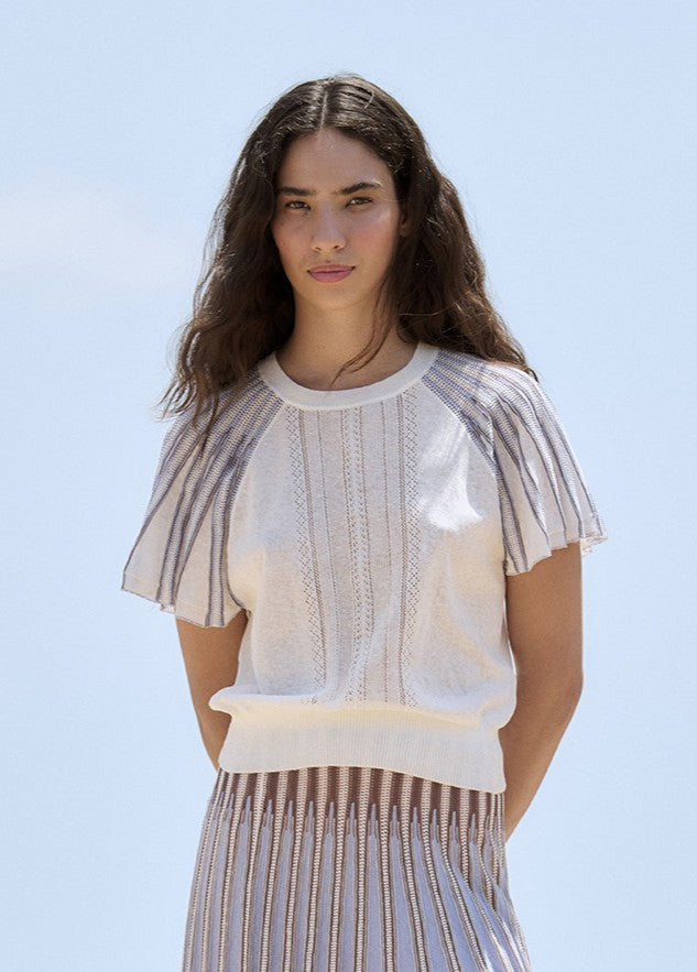 Flared Sleeve Sweater