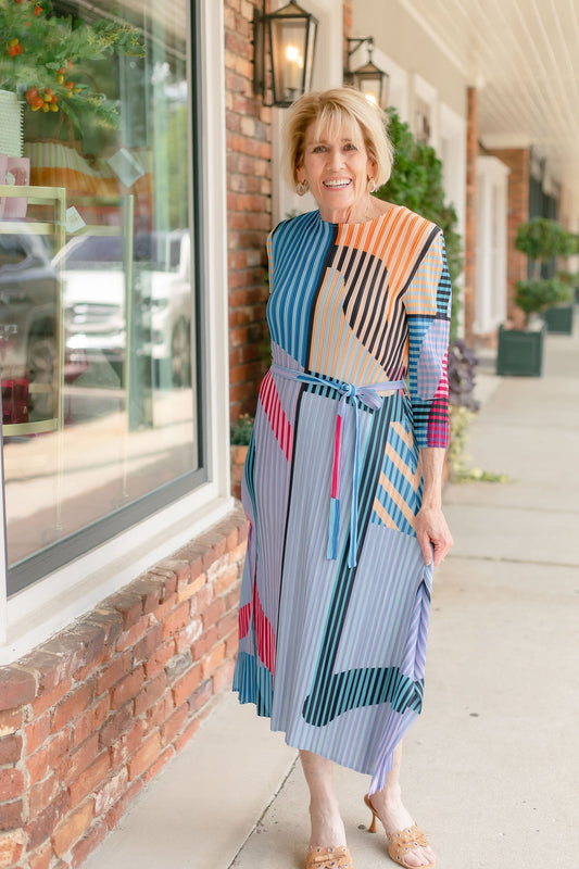 Multi Crinkle Dress