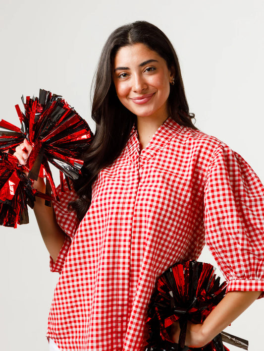 Laura Top | Red & White