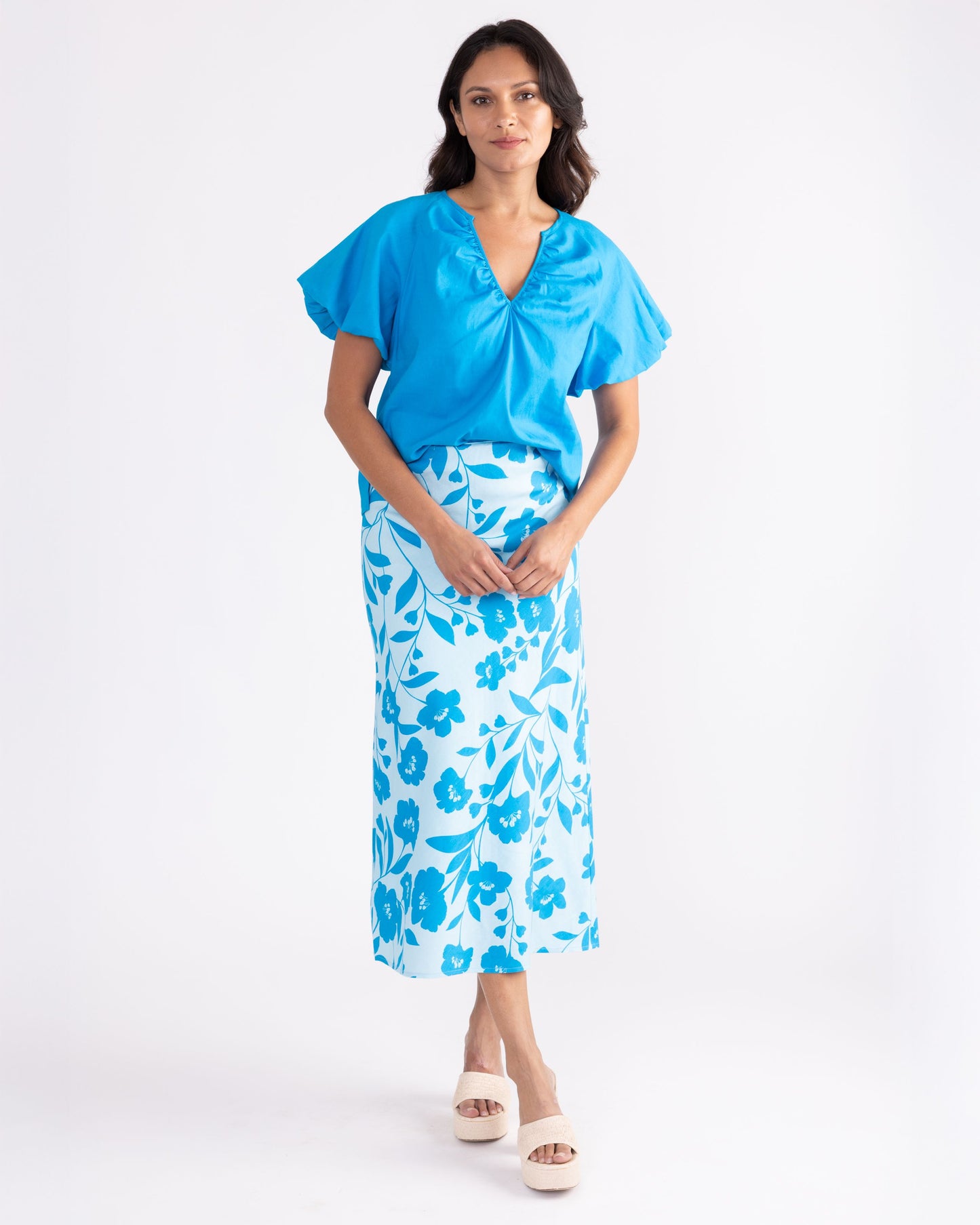 Rhodes Skirt | Delphinium
