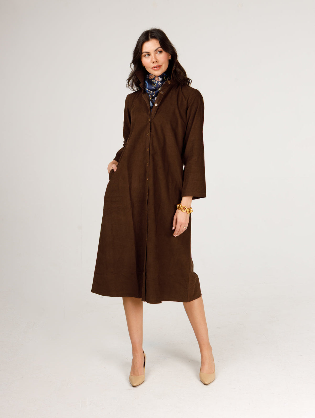 Adele Cord | Chocolate Brown